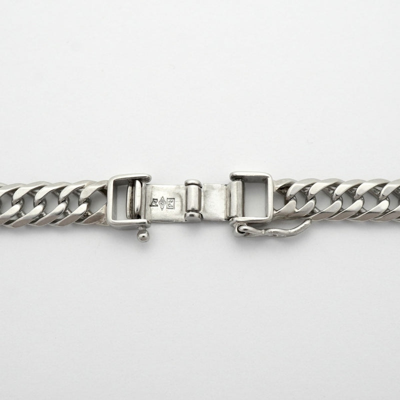 【6khe0005】喜平 ネックレス Pt850 プラチナ 6面 ダブル 55.9cm 48.1g キヘイ【中古】メンズ レディース ユニセックス