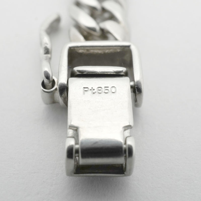 【6khe0005】喜平 ネックレス Pt850 プラチナ 6面 ダブル 55.9cm 48.1g キヘイ【中古】メンズ レディース ユニセックス