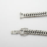 【6khe0006】喜平 ブレスレット Pt850 プラチナ 6面 ダブル 20.4cm 51.9g キヘイ【中古】メンズ レディース ユニセックス