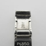 【6khe0006】喜平 ブレスレット Pt850 プラチナ 6面 ダブル 20.4cm 51.9g キヘイ【中古】メンズ レディース ユニセックス