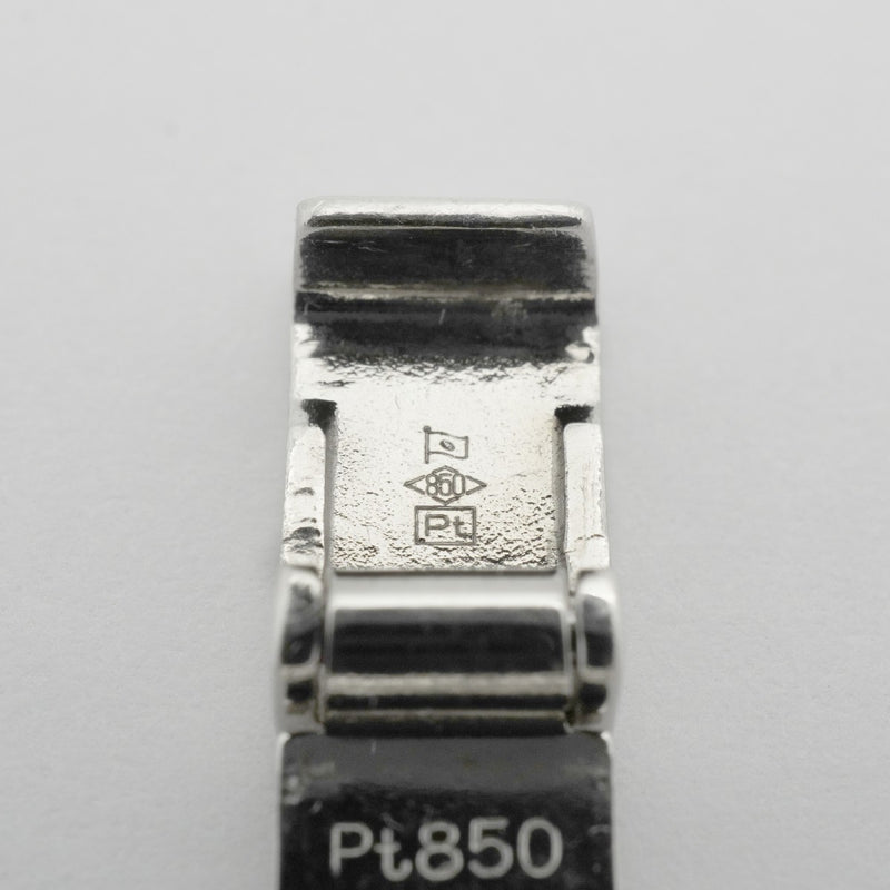 【6khe0006】喜平 ブレスレット Pt850 プラチナ 6面 ダブル 20.4cm 51.9g キヘイ【中古】メンズ レディース ユニセックス