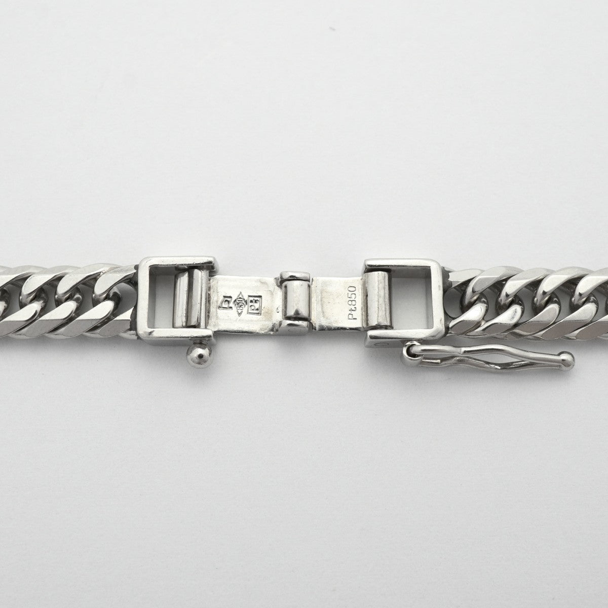 【6khe0007】喜平 ネックレス Pt850 プラチナ 6面 ダブル 51.8cm 49.7g キヘイ【中古】メンズ レディース ユニセックス
