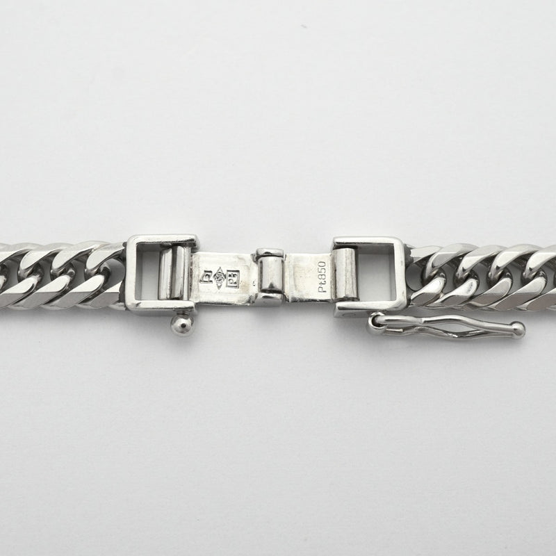 【6khe0007】喜平 ネックレス Pt850 プラチナ 6面 ダブル 51.8cm 49.7g キヘイ【中古】メンズ レディース ユニセックス