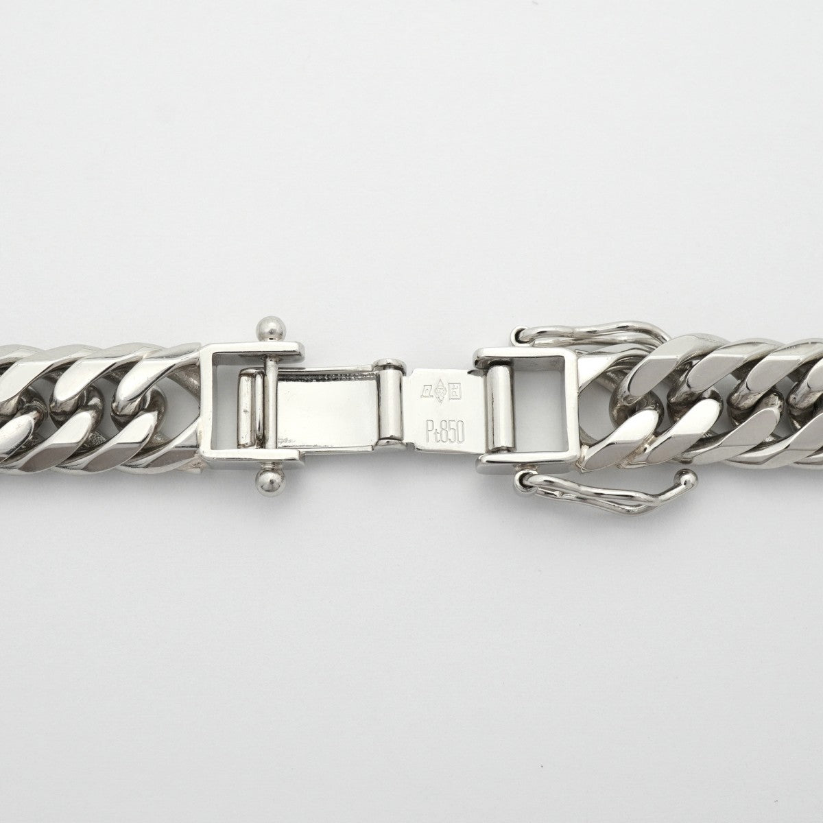 【6khe0010】喜平 ネックレス Pt850 プラチナ 6面 ダブル 50.6cm 152.3g キヘイ【中古】メンズ レディース ユニセックス