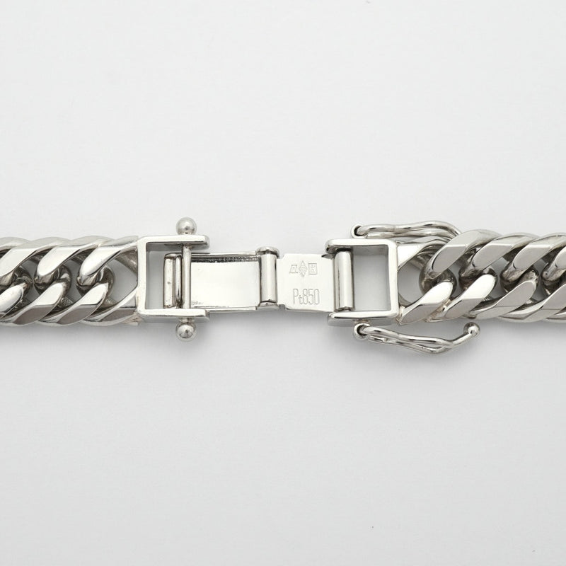 【6khe0010】喜平 ネックレス Pt850 プラチナ 6面 ダブル 50.6cm 152.3g キヘイ【中古】メンズ レディース ユニセックス