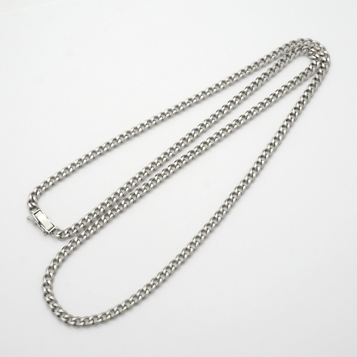 【6khe0011】喜平 ネックレス Pt850 プラチナ 8面 シングル 66.6cm 49g キヘイ【中古】メンズ レディース ユニセックス