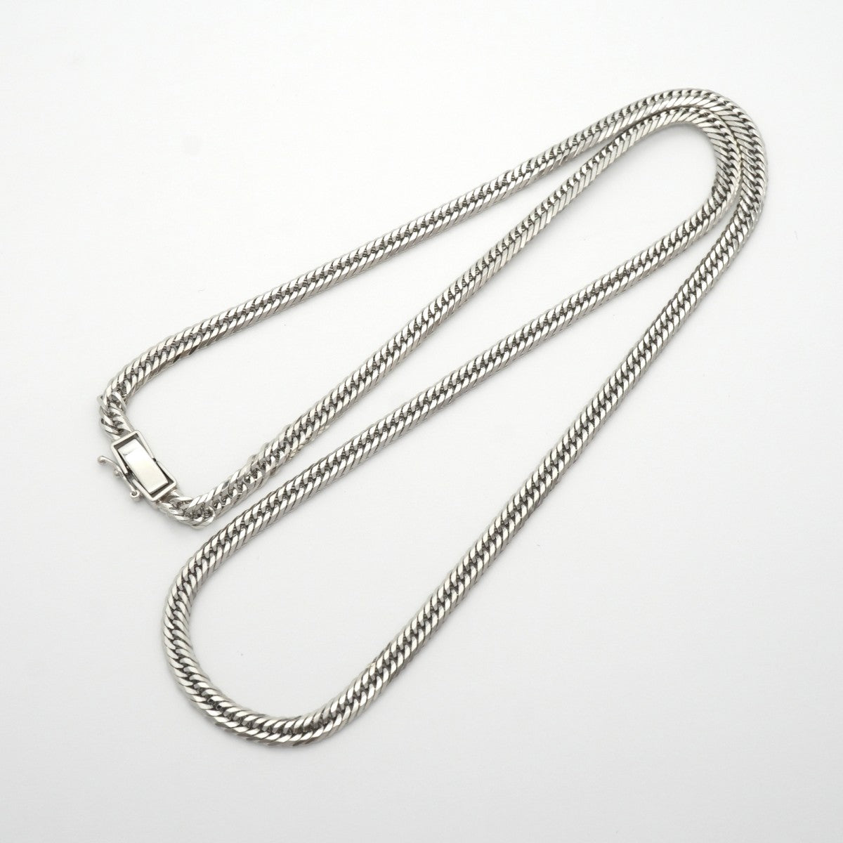 【6khe0012】喜平 ネックレス Pt850 プラチナ トリプル 12面 55.8cm 33.1g キヘイ【中古】メンズ レディース ユニセックス