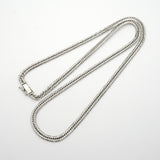 【6khe0012】喜平 ネックレス Pt850 プラチナ トリプル 12面 55.8cm 33.1g キヘイ【中古】メンズ レディース ユニセックス