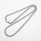 【6khe0016】喜平 ネックレス Pt850 プラチナ トリプル 12面 52.3cm 29.9g キヘイ【中古】メンズ レディース ユニセックス
