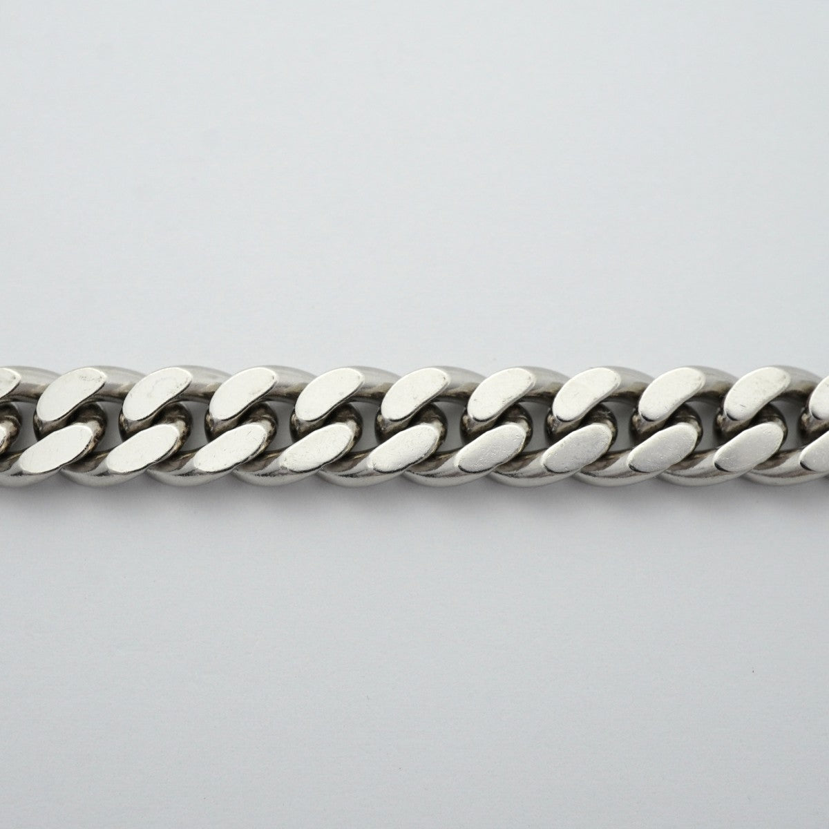 【6khe0023】喜平 ブレスレット Pt850 プラチナ 2面 シングル 20.5cm 50.5g キヘイ【中古】メンズ レディース ユニセックス