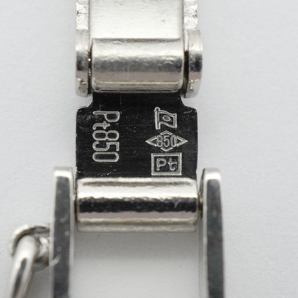 【6khe0023】喜平 ブレスレット Pt850 プラチナ 2面 シングル 20.5cm 50.5g キヘイ【中古】メンズ レディース ユニセックス