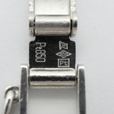 【6khe0023】喜平 ブレスレット Pt850 プラチナ 2面 シングル 20.5cm 50.5g キヘイ【中古】メンズ レディース ユニセックス