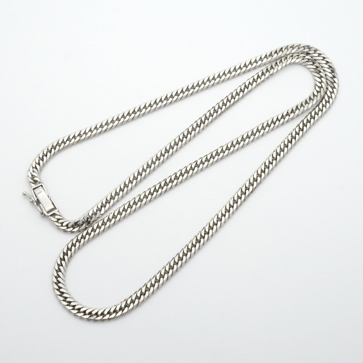 【6khe0027】喜平 ネックレス Pt850 プラチナ 6面 ダブル 50.2cm 30.2g キヘイ【中古】メンズ レディース ユニセックス