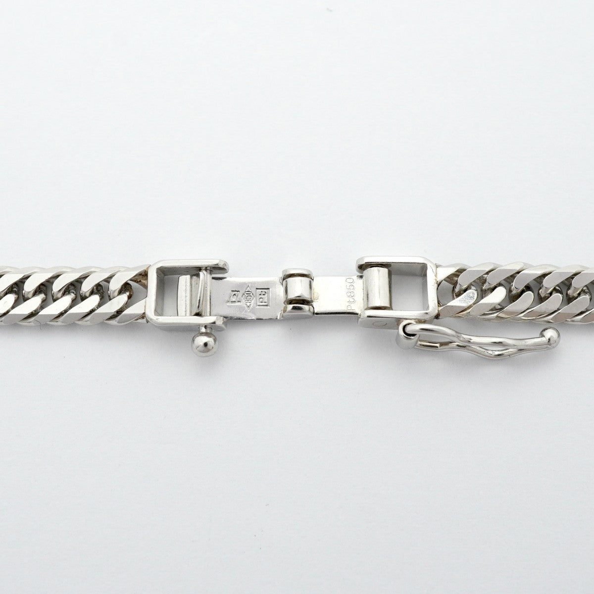 【6khe0027】喜平 ネックレス Pt850 プラチナ 6面 ダブル 50.2cm 30.2g キヘイ【中古】メンズ レディース ユニセックス