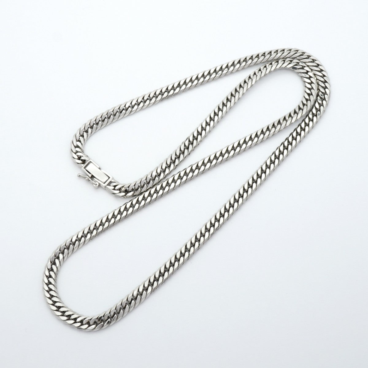 【6khe0031】喜平 ネックレス Pt850 プラチナ 6面 ダブル 50.6cm 50.8g キヘイ【中古】メンズ レディース ユニセックス