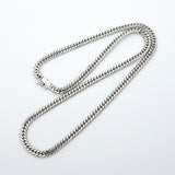 【6khe0031】喜平 ネックレス Pt850 プラチナ 6面 ダブル 50.6cm 50.8g キヘイ【中古】メンズ レディース ユニセックス