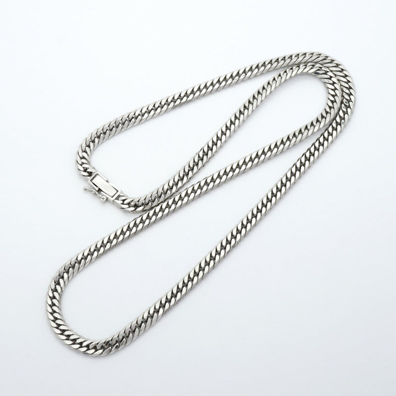 【6khe0031】喜平 ネックレス Pt850 プラチナ 6面 ダブル 50.6cm 50.8g キヘイ【中古】メンズ レディース ユニセックス