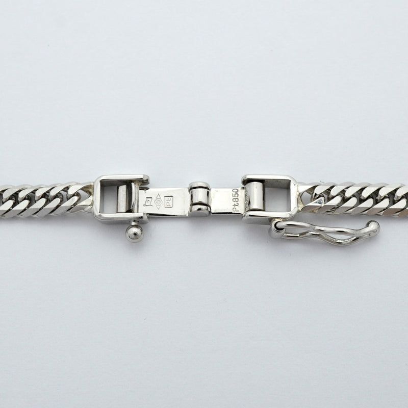 【6khe0032】喜平 ネックレス Pt850 プラチナ 6面 ダブル 50.3cm 20.4g キヘイ【中古】メンズ レディース ユニセックス