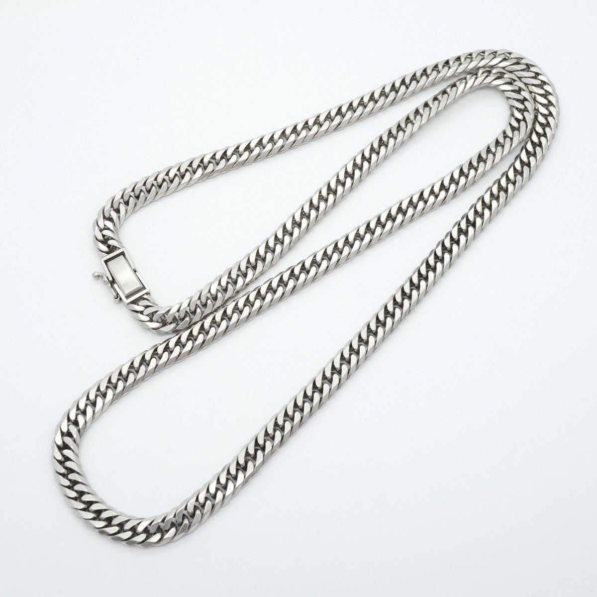 【6khe0033】喜平 ネックレス Pt850 プラチナ 6面 ダブル 62.3cm 99.6g キヘイ【中古】メンズ レディース ユニセックス