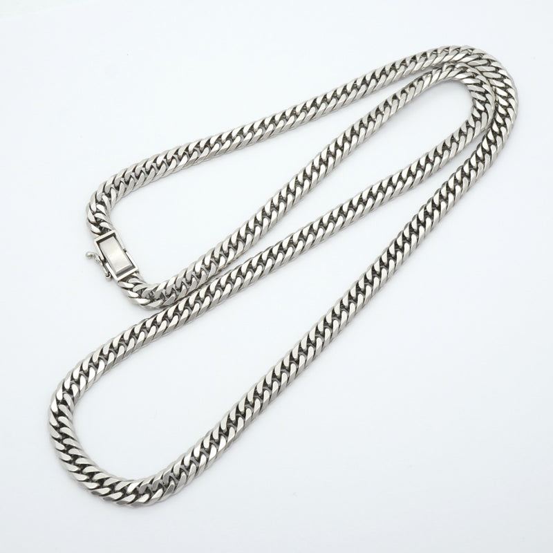 【6khe0033】喜平 ネックレス Pt850 プラチナ 6面 ダブル 62.3cm 99.6g キヘイ【中古】メンズ レディース ユニセックス