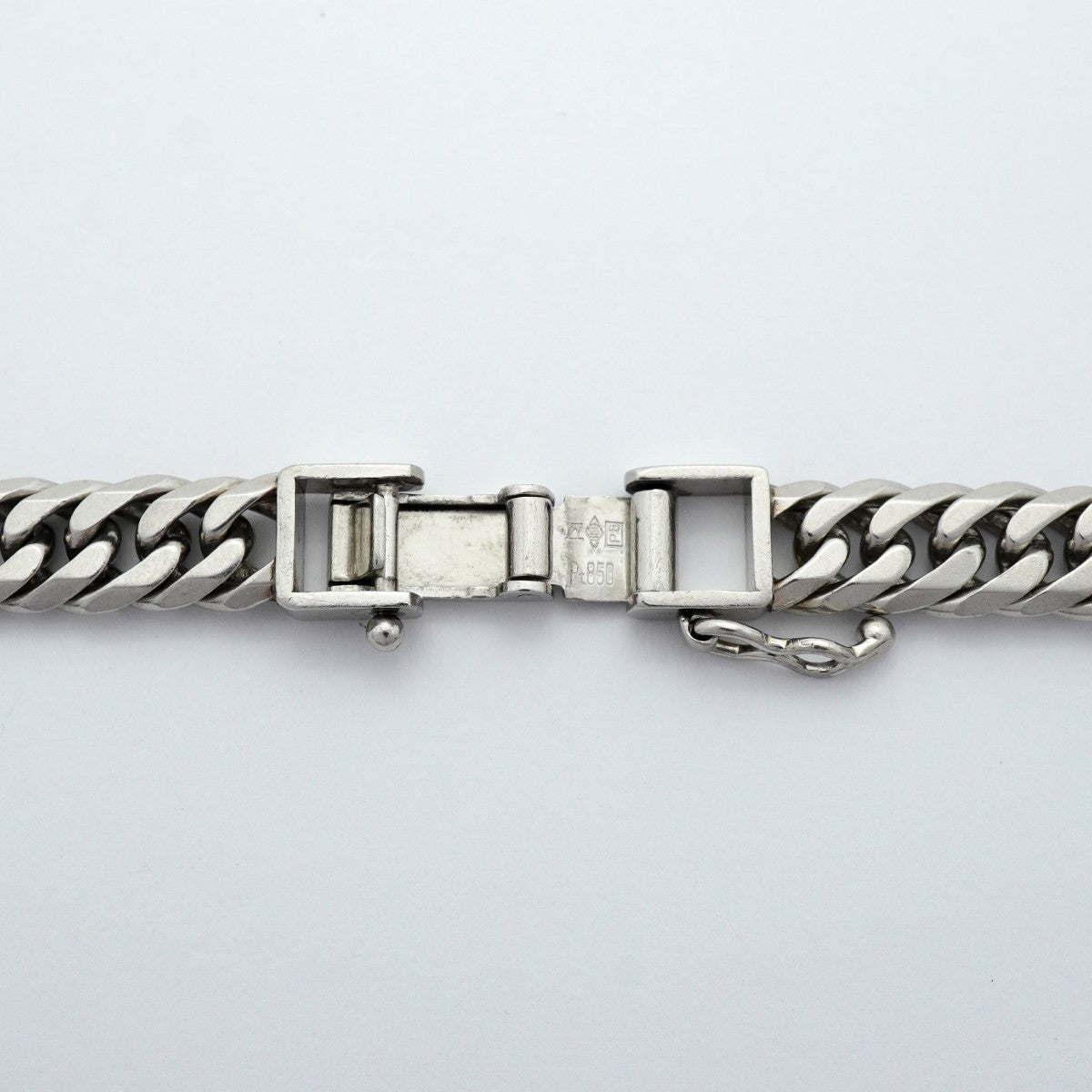 【6khe0033】喜平 ネックレス Pt850 プラチナ 6面 ダブル 62.3cm 99.6g キヘイ【中古】メンズ レディース ユニセックス
