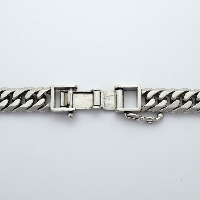 【6khe0033】喜平 ネックレス Pt850 プラチナ 6面 ダブル 62.3cm 99.6g キヘイ【中古】メンズ レディース ユニセックス