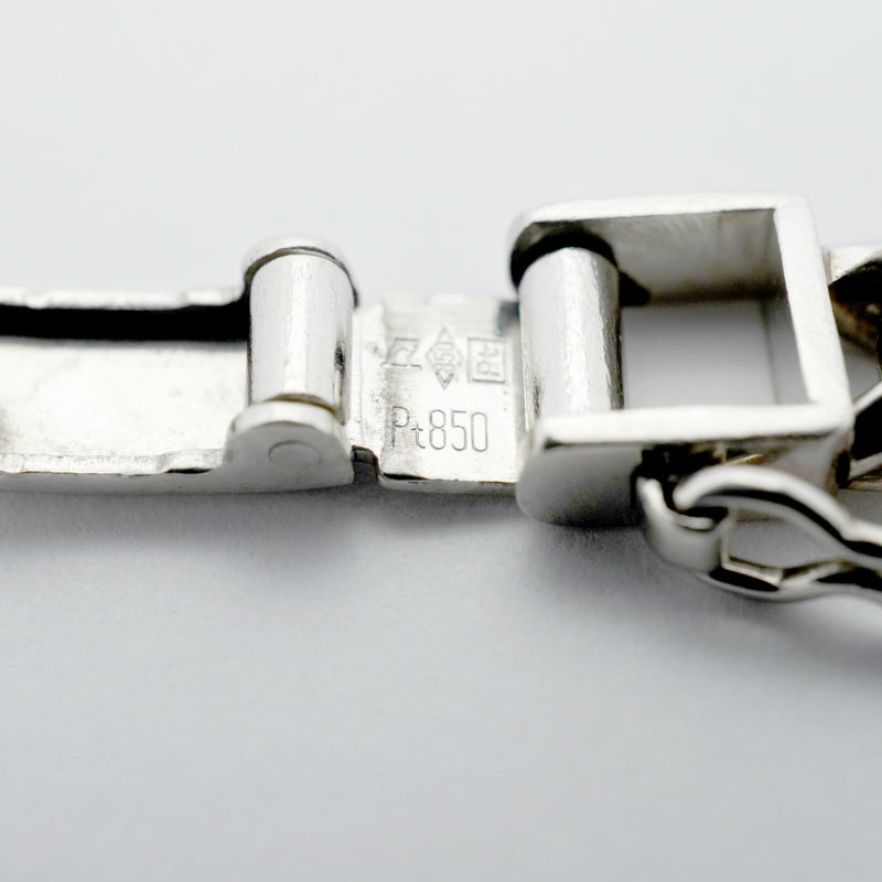 【6khe0033】喜平 ネックレス Pt850 プラチナ 6面 ダブル 62.3cm 99.6g キヘイ【中古】メンズ レディース ユニセックス