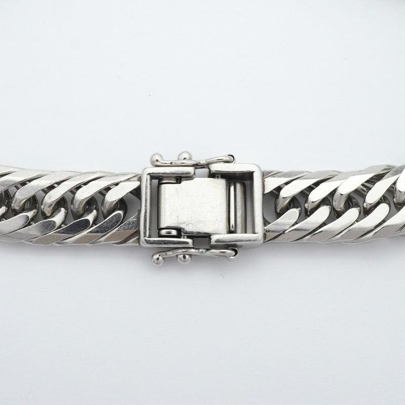 【6khe0034】喜平 ブレスレット Pt850 プラチナ 8面 トリプル 20.7cm 50.1g キヘイ【中古】メンズ レディース ユニセックス