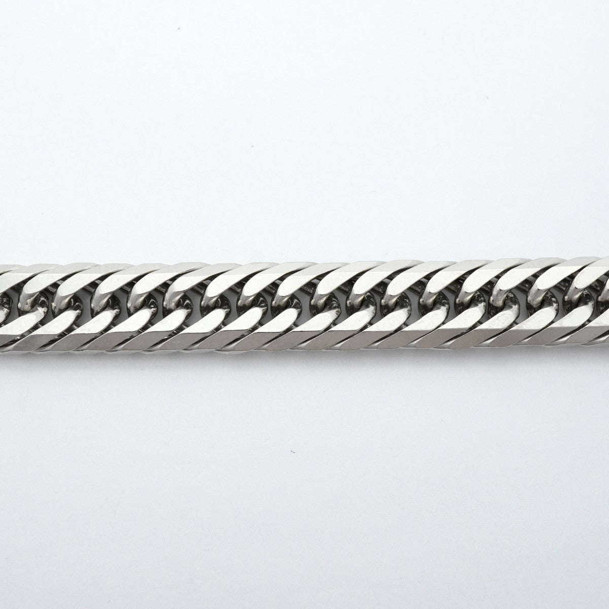【6khe0034】喜平 ブレスレット Pt850 プラチナ 8面 トリプル 20.7cm 50.1g キヘイ【中古】メンズ レディース ユニセックス