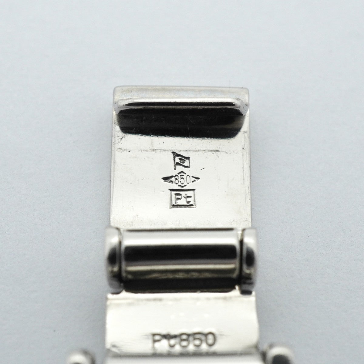 【6khe0034】喜平 ブレスレット Pt850 プラチナ 8面 トリプル 20.7cm 50.1g キヘイ【中古】メンズ レディース ユニセックス