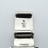【6khe0034】喜平 ブレスレット Pt850 プラチナ 8面 トリプル 20.7cm 50.1g キヘイ【中古】メンズ レディース ユニセックス