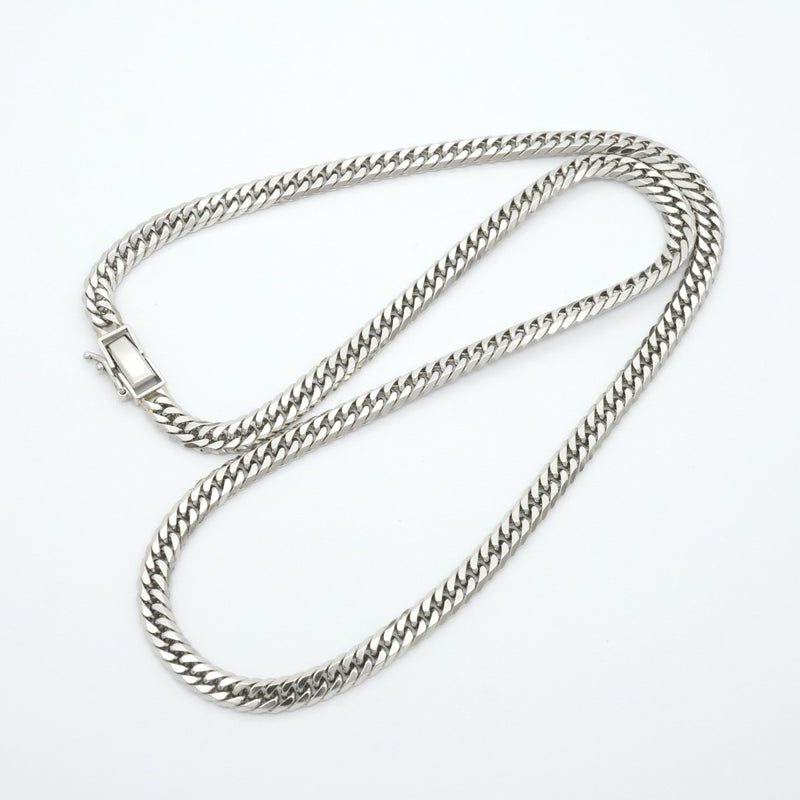 【6khe0035】喜平 ネックレス Pt850 プラチナ 6面 ダブル 51cm 50.4g キヘイ【中古】メンズ レディース ユニセックス