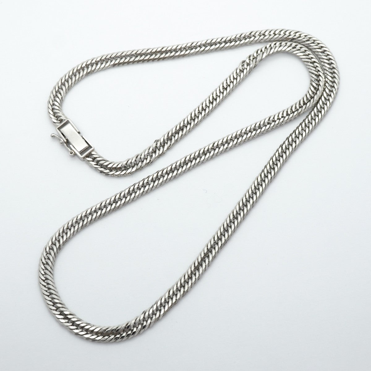 【6khe0037】喜平 ネックレス Pt850 プラチナ トリプル 12面 45.8cm 27.7g キヘイ【中古】メンズ レディース ユニセックス