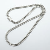 【6khe0037】喜平 ネックレス Pt850 プラチナ トリプル 12面 45.8cm 27.7g キヘイ【中古】メンズ レディース ユニセックス