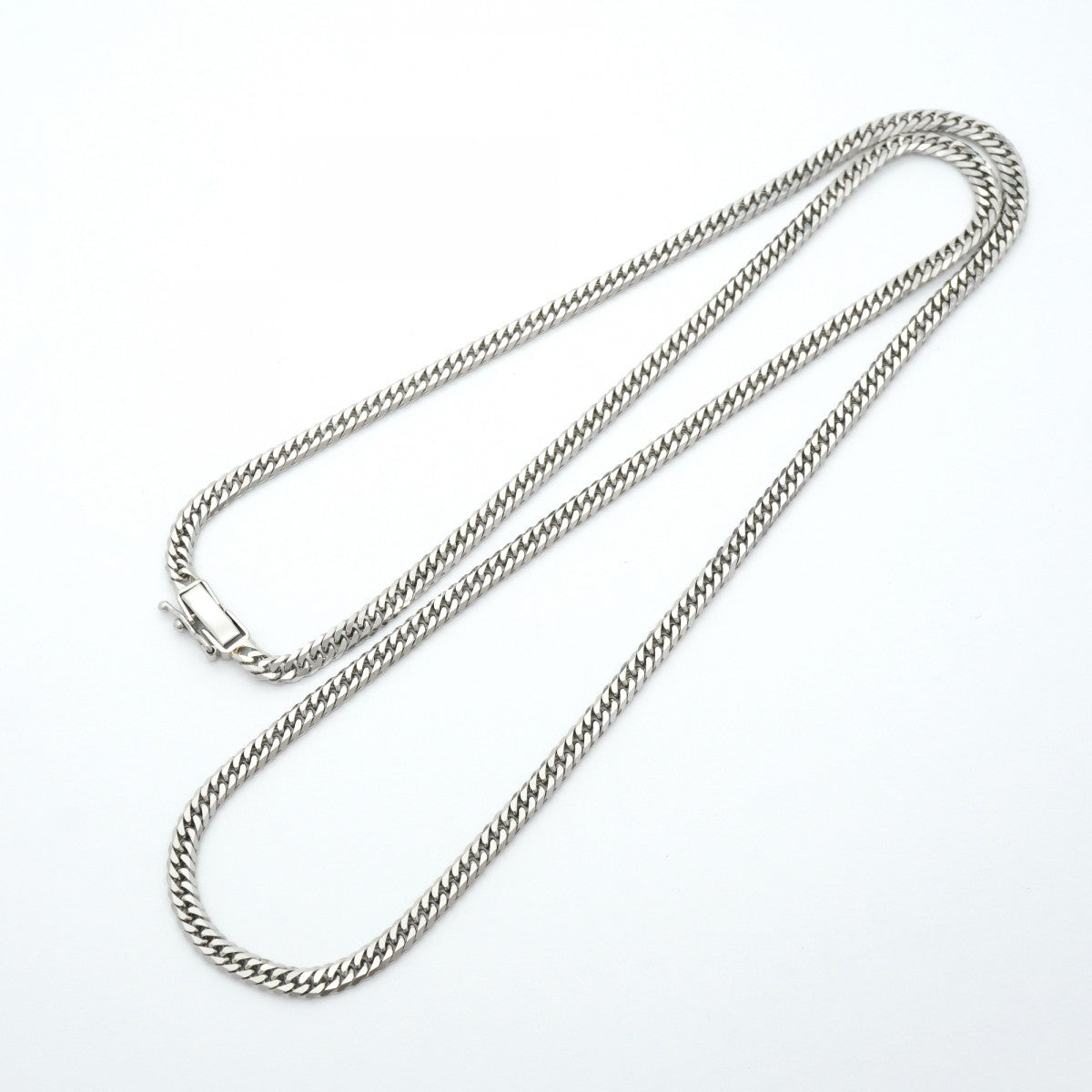 【6khe0040】喜平 ネックレス Pt850 プラチナ 6面 ダブル 60.6cm 30.2g キヘイ【中古】メンズ レディース ユニセックス