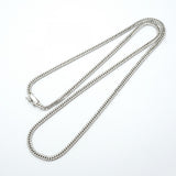 【6khe0040】喜平 ネックレス Pt850 プラチナ 6面 ダブル 60.6cm 30.2g キヘイ【中古】メンズ レディース ユニセックス