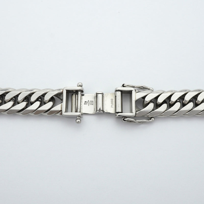 【6khe0041】喜平 ネックレス Pt850 プラチナ 6面 ダブル 50.7cm 150.1g キヘイ【中古】メンズ レディース ユニセックス