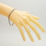 【6khe0042】喜平 ブレスレット Pt850 プラチナ 8面 シングル 20.5cm 30.8g キヘイ【中古】メンズ レディース ユニセックス