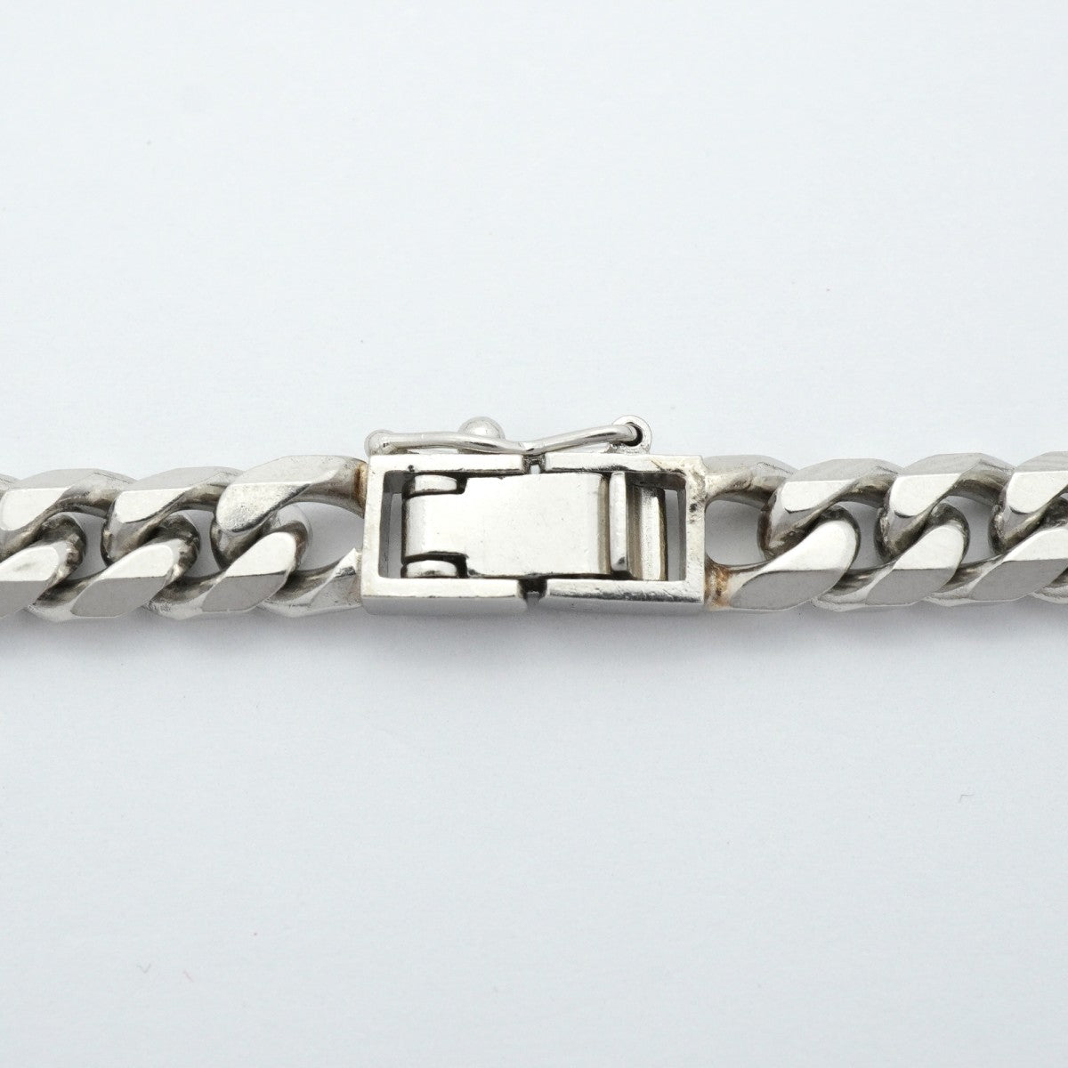 【6khe0042】喜平 ブレスレット Pt850 プラチナ 8面 シングル 20.5cm 30.8g キヘイ【中古】メンズ レディース ユニセックス