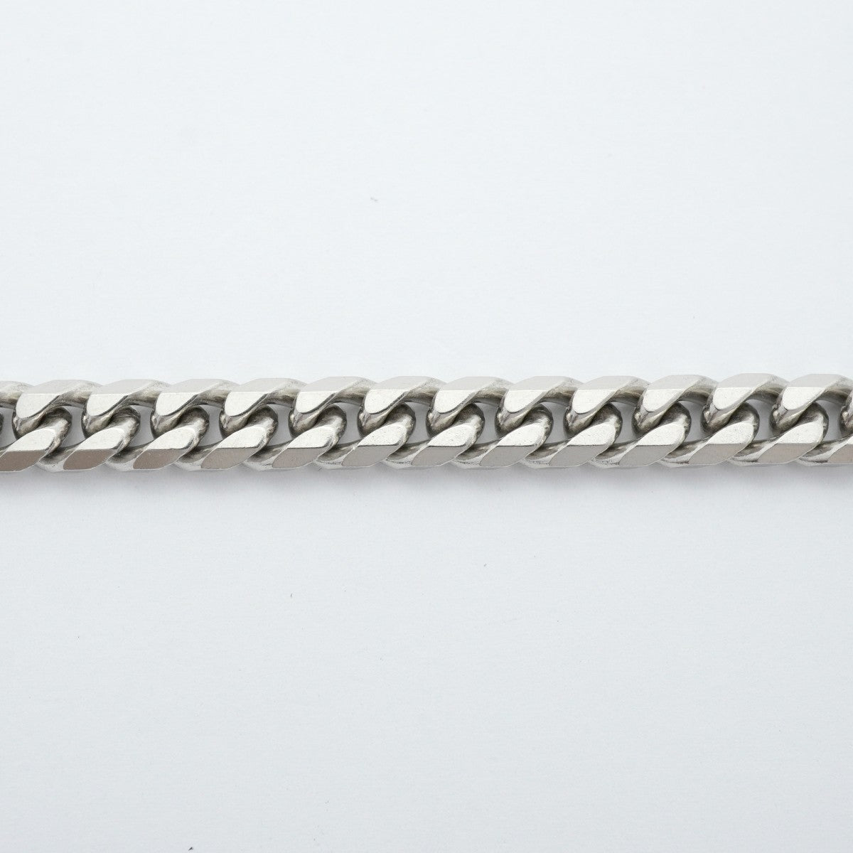 【6khe0042】喜平 ブレスレット Pt850 プラチナ 8面 シングル 20.5cm 30.8g キヘイ【中古】メンズ レディース ユニセックス