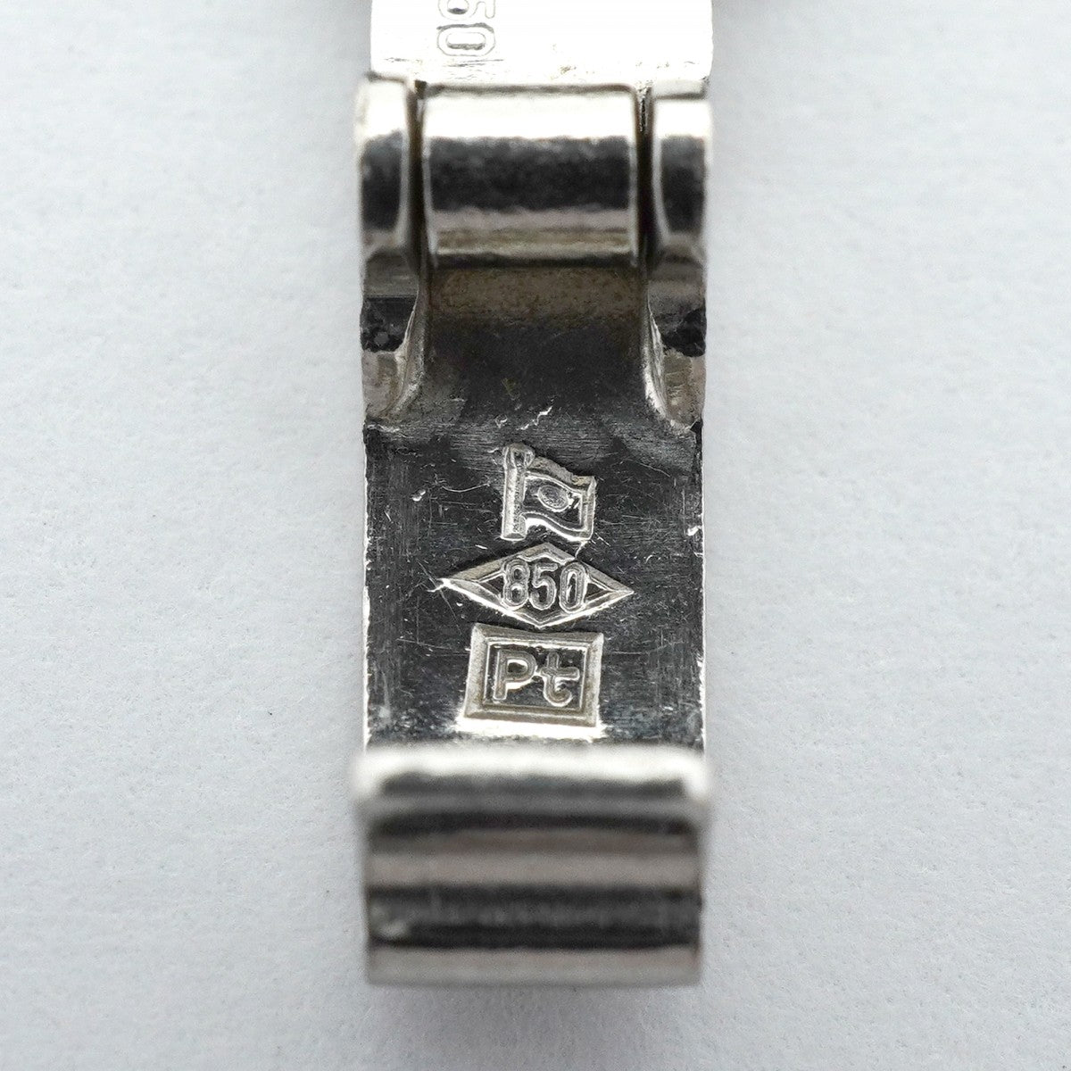 【6khe0042】喜平 ブレスレット Pt850 プラチナ 8面 シングル 20.5cm 30.8g キヘイ【中古】メンズ レディース ユニセックス