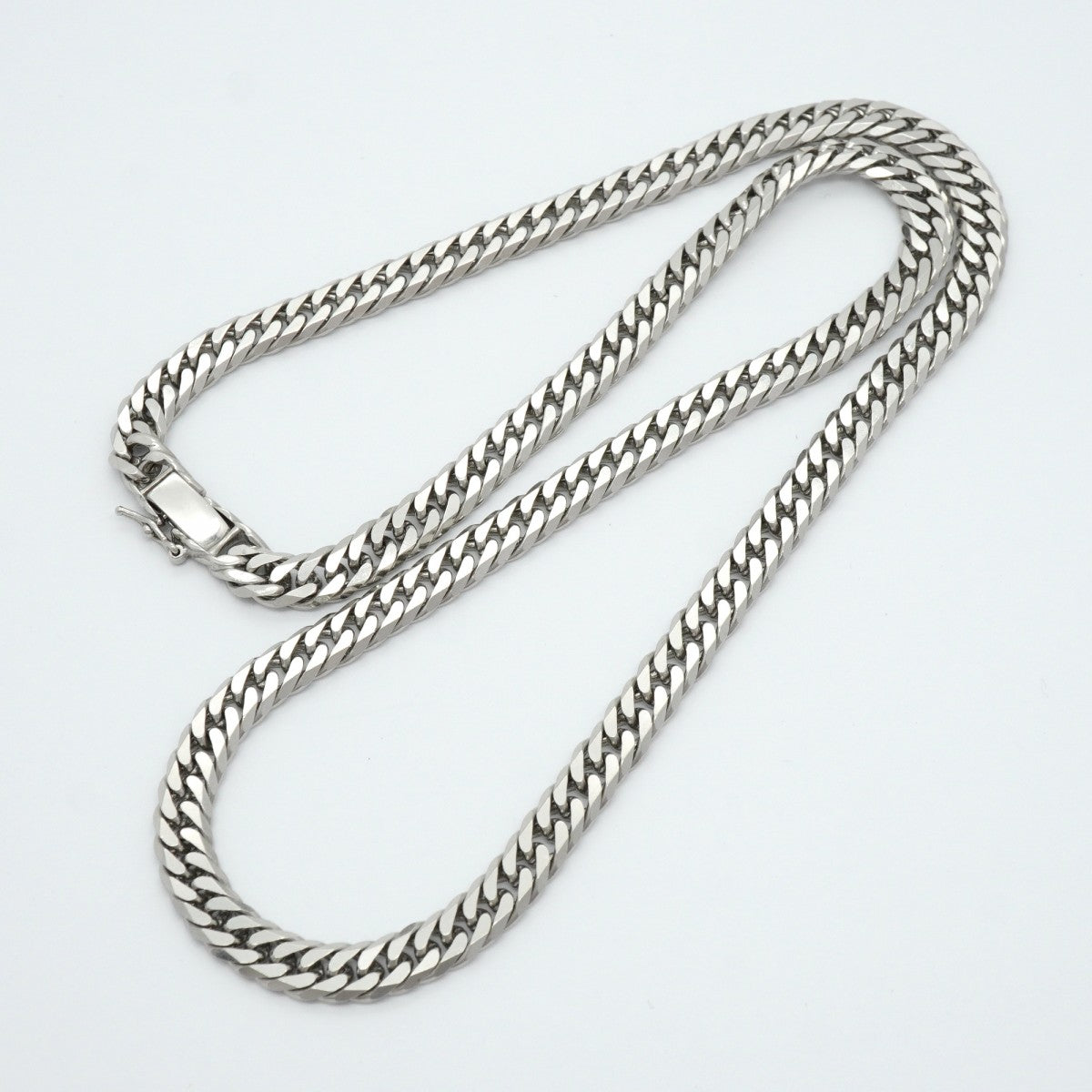 【6khe0045】喜平 ネックレス Pt850 プラチナ 6面 ダブル 52.1cm 70.5g キヘイ【中古】メンズ レディース ユニセックス