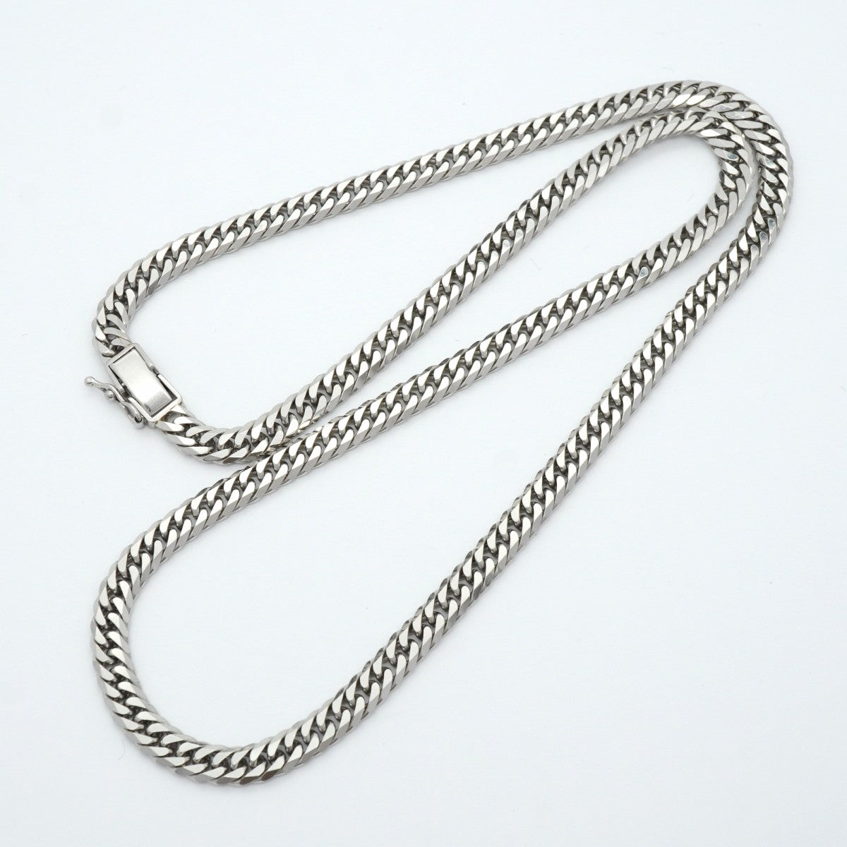 【6khe0046】喜平 ネックレス Pt850 プラチナ 6面 ダブル 50.8cm 50.2g キヘイ【中古】メンズ レディース ユニセックス