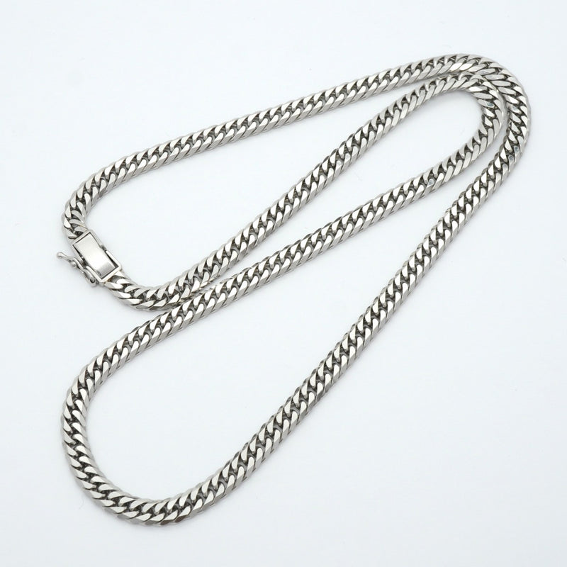 【6khe0046】喜平 ネックレス Pt850 プラチナ 6面 ダブル 50.8cm 50.2g キヘイ【中古】メンズ レディース ユニセックス