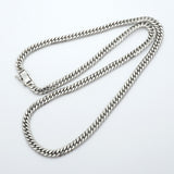 【6khe0050】喜平 ネックレス Pt850 プラチナ 6面 ダブル 50.2cm 50.4g キヘイ【中古】メンズ レディース ユニセックス