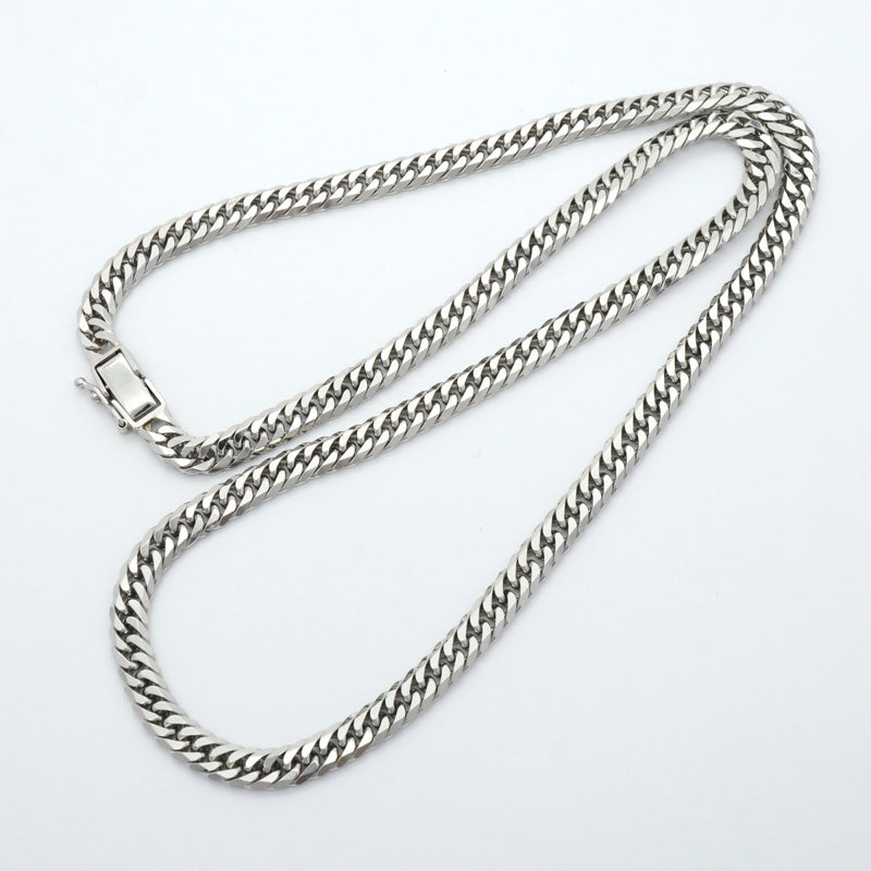 【6khe0050】喜平 ネックレス Pt850 プラチナ 6面 ダブル 50.2cm 50.4g キヘイ【中古】メンズ レディース ユニセックス