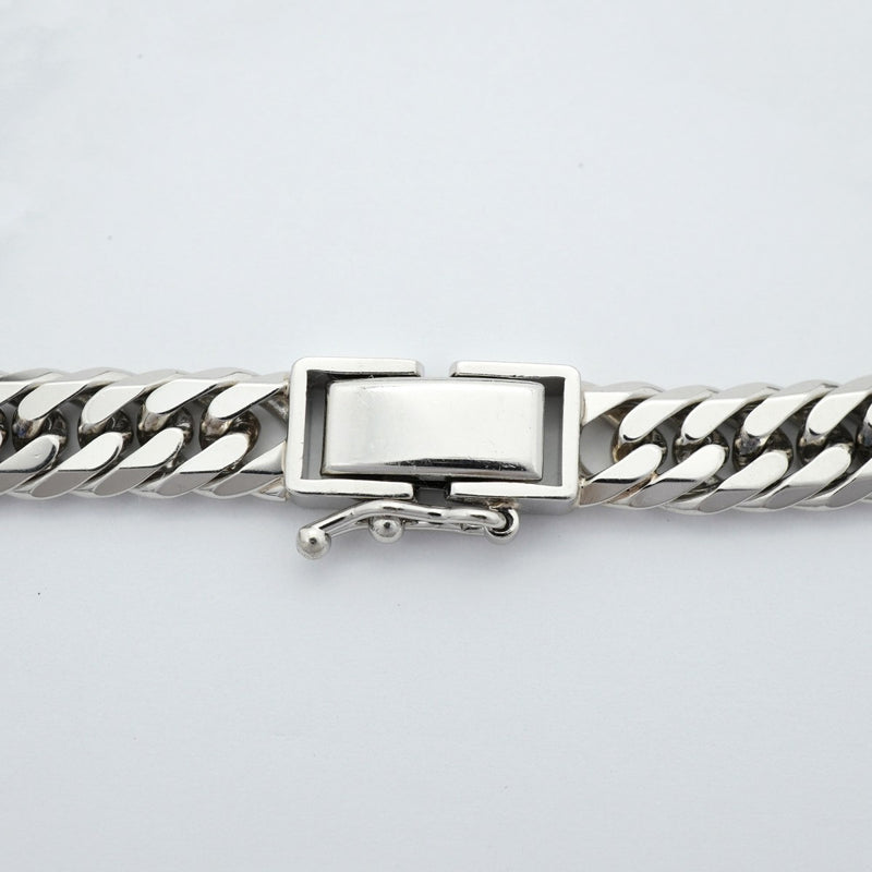 【6khe0051】喜平 ブレスレット Pt850 プラチナ 6面 ダブル 18.8cm 30.4g キヘイ【中古】メンズ レディース ユニセックス