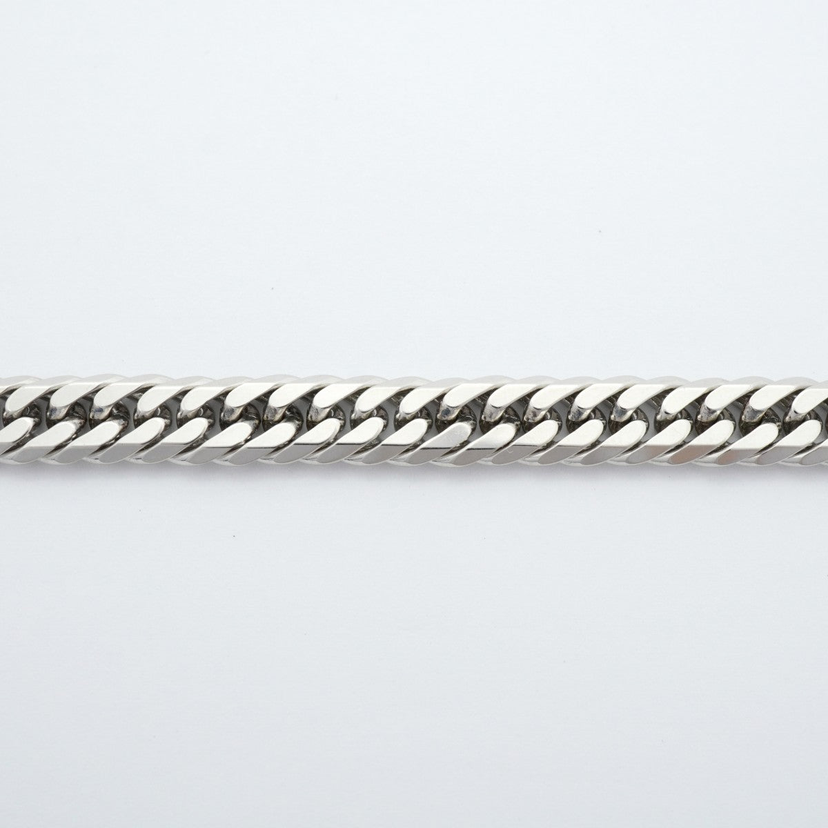 【6khe0051】喜平 ブレスレット Pt850 プラチナ 6面 ダブル 18.8cm 30.4g キヘイ【中古】メンズ レディース ユニセックス