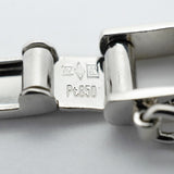 【6khe0051】喜平 ブレスレット Pt850 プラチナ 6面 ダブル 18.8cm 30.4g キヘイ【中古】メンズ レディース ユニセックス