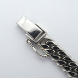 【6khe0051】喜平 ブレスレット Pt850 プラチナ 6面 ダブル 18.8cm 30.4g キヘイ【中古】メンズ レディース ユニセックス